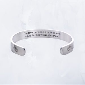 New Mother Daughter Cuff Bracelet, Daughter Gift